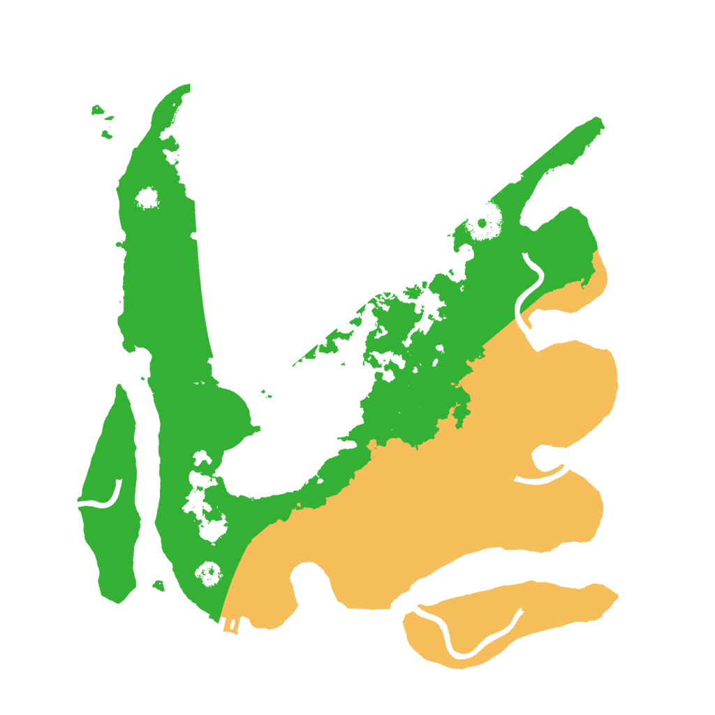 Biome Rust Map: Procedural Map, Size: 3000, Seed: 576615135
