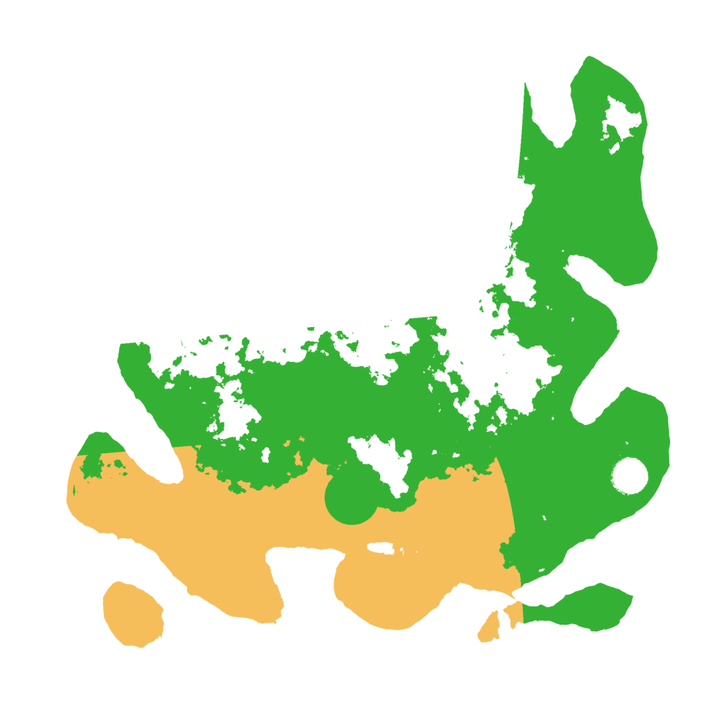 Biome Rust Map: Barren, Size: 3500, Seed: 17534431