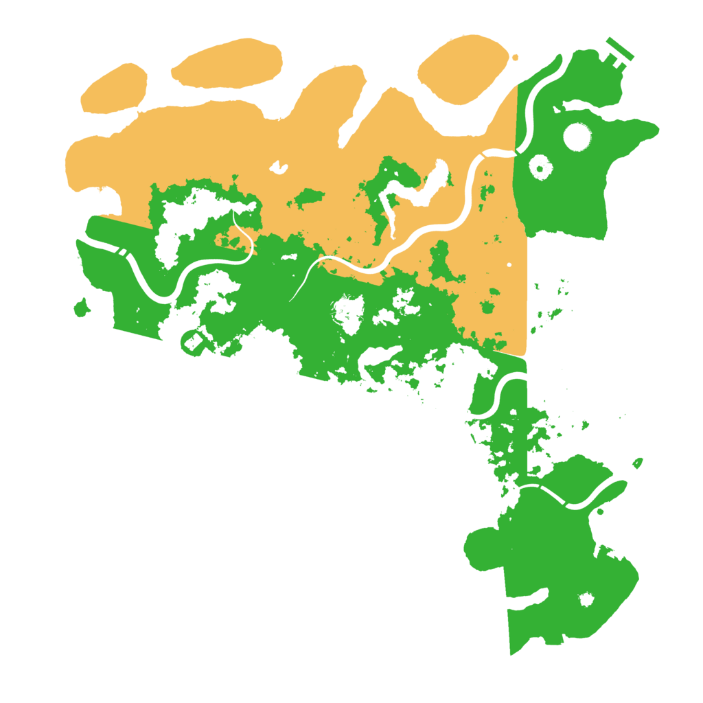 Biome Rust Map: Procedural Map, Size: 4450, Seed: 125598