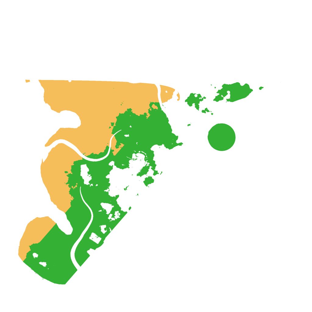 Biome Rust Map: Procedural Map, Size: 3000, Seed: 889037371