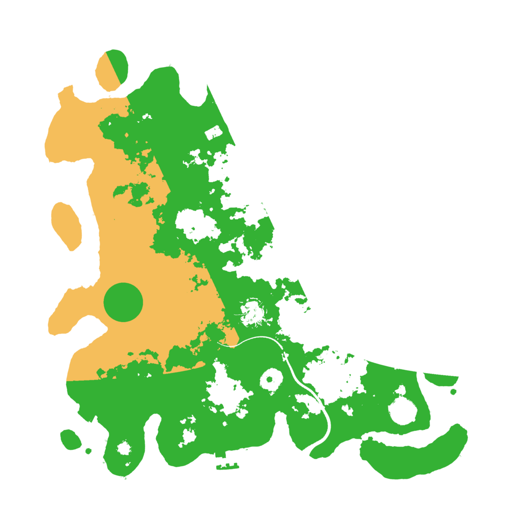 Biome Rust Map: Procedural Map, Size: 3500, Seed: 133224725