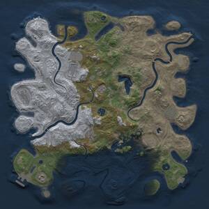Thumbnail Rust Map: Procedural Map, Size: 4250, Seed: 1498465109, 16 Monuments
