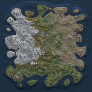 Thumbnail Rust Map: Procedural Map, Size: 4250, Seed: 1498465109, 18 Monuments