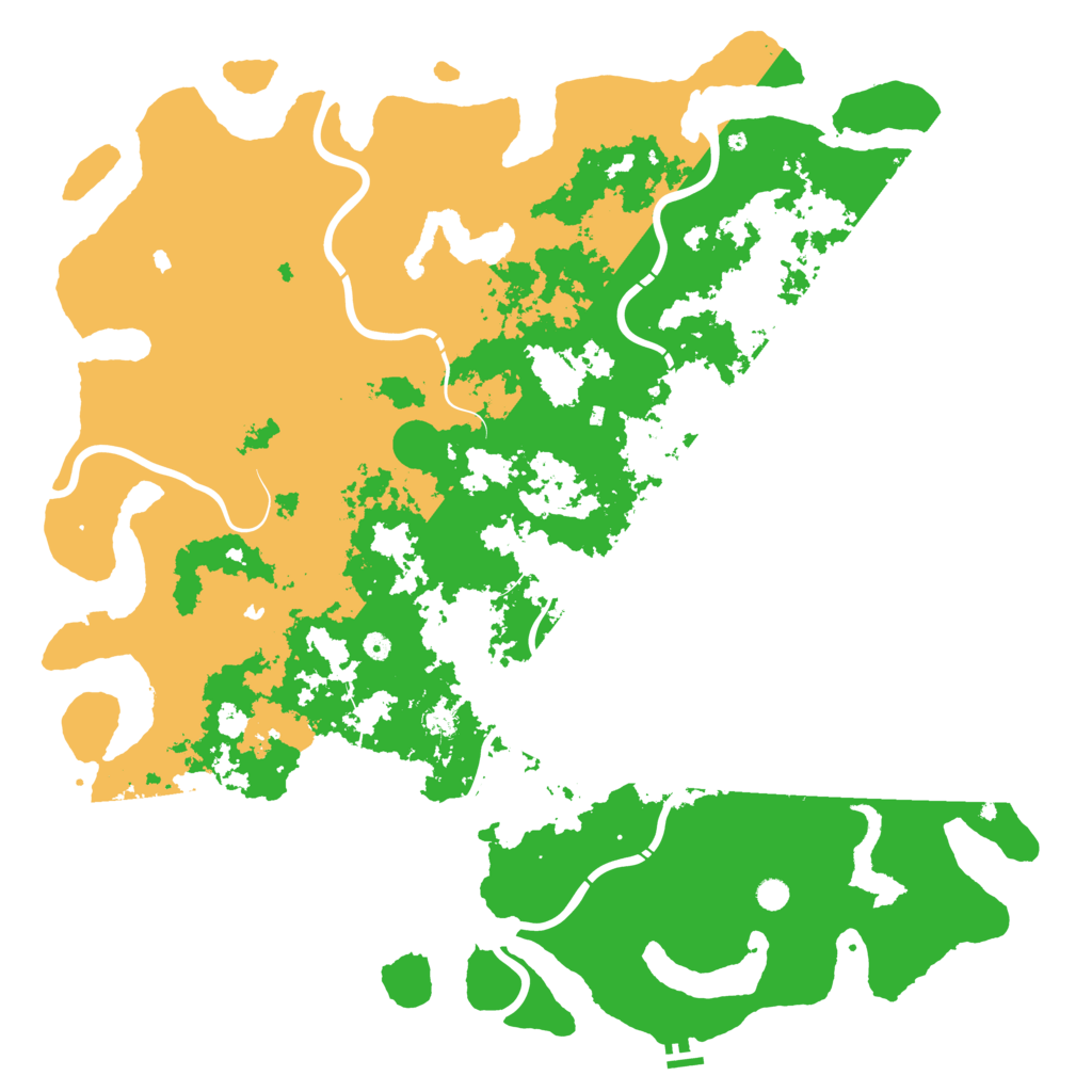 Biome Rust Map: Procedural Map, Size: 6000, Seed: 45687