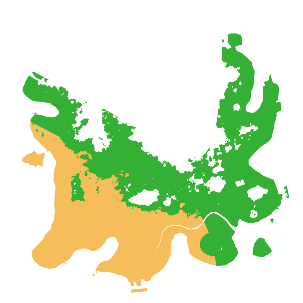Biome Rust Map: Procedural Map, Size: 3800, Seed: 583631883