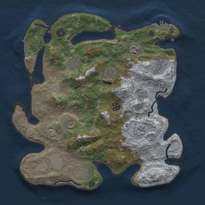 Thumbnail Rust Map: Procedural Map, Size: 3500, Seed: 721533113, 18 Monuments