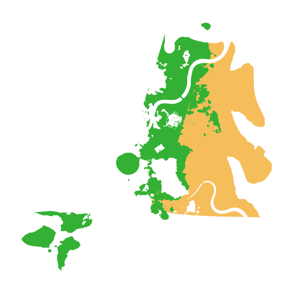 Biome Rust Map: Procedural Map, Size: 3500, Seed: 529157106
