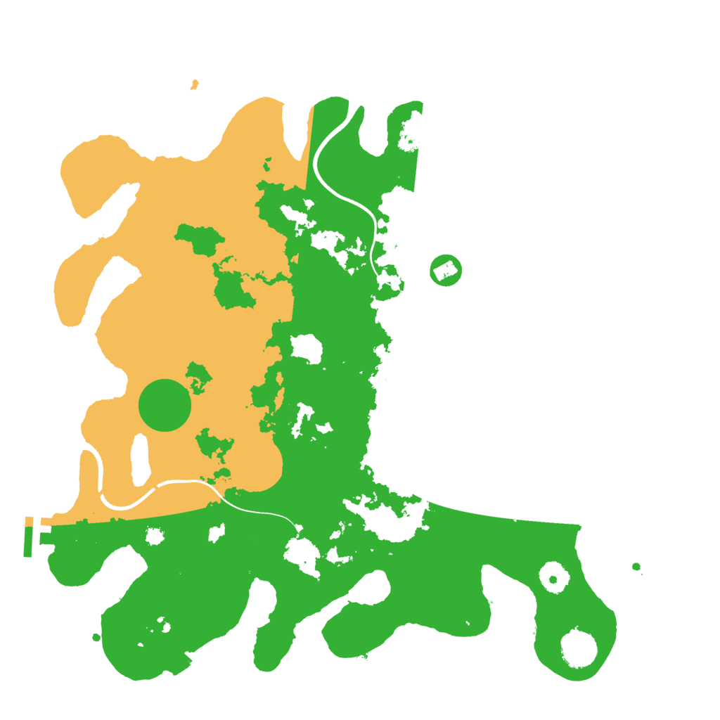 Biome Rust Map: Procedural Map, Size: 3600, Seed: 74613441