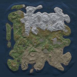 Thumbnail Rust Map: Procedural Map, Size: 4250, Seed: 81400763, 18 Monuments