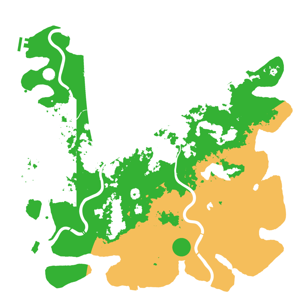 Biome Rust Map: Procedural Map, Size: 4400, Seed: 27917031