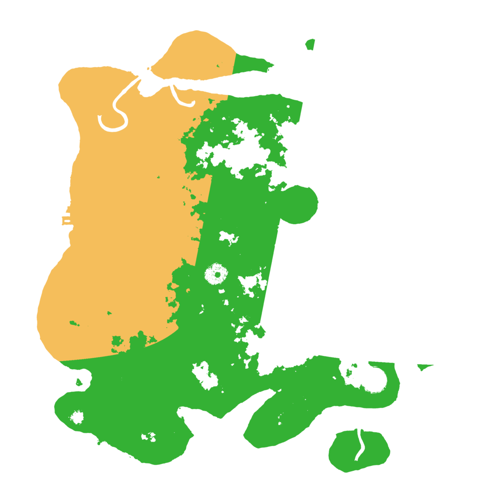 Biome Rust Map: Procedural Map, Size: 3500, Seed: 96325198