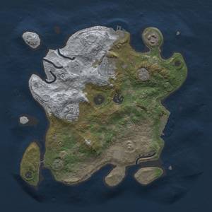 Thumbnail Rust Map: Procedural Map, Size: 3000, Seed: 1917420705, 13 Monuments