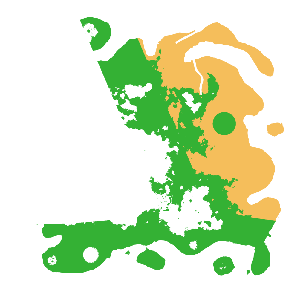 Biome Rust Map: Procedural Map, Size: 3500, Seed: 41258783