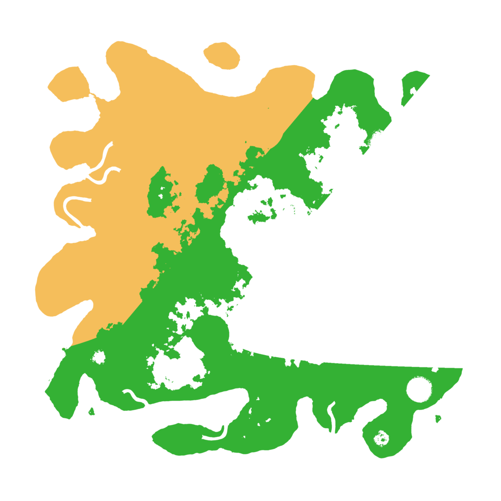 Biome Rust Map: Procedural Map, Size: 3500, Seed: 45773163