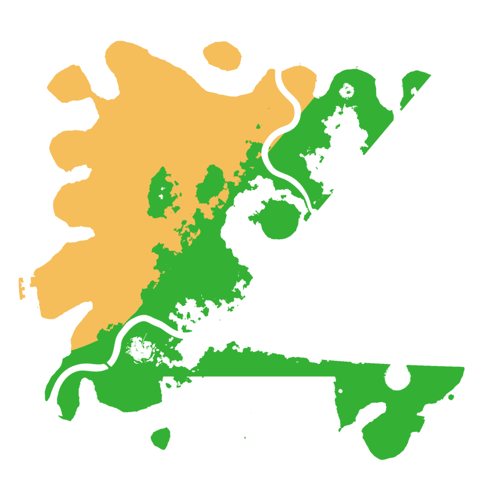 Biome Rust Map: Procedural Map, Size: 3500, Seed: 45773163
