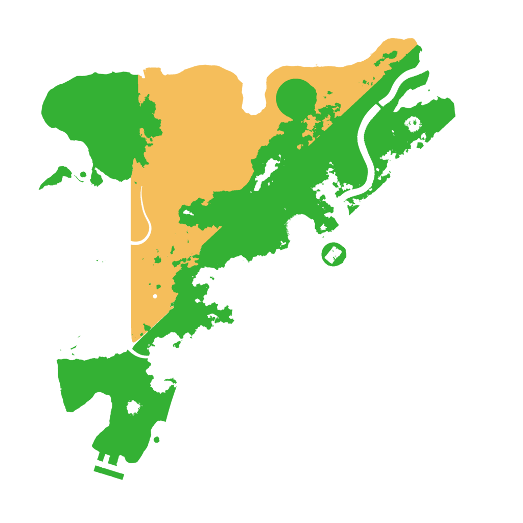 Biome Rust Map: Procedural Map, Size: 3500, Seed: 45338321