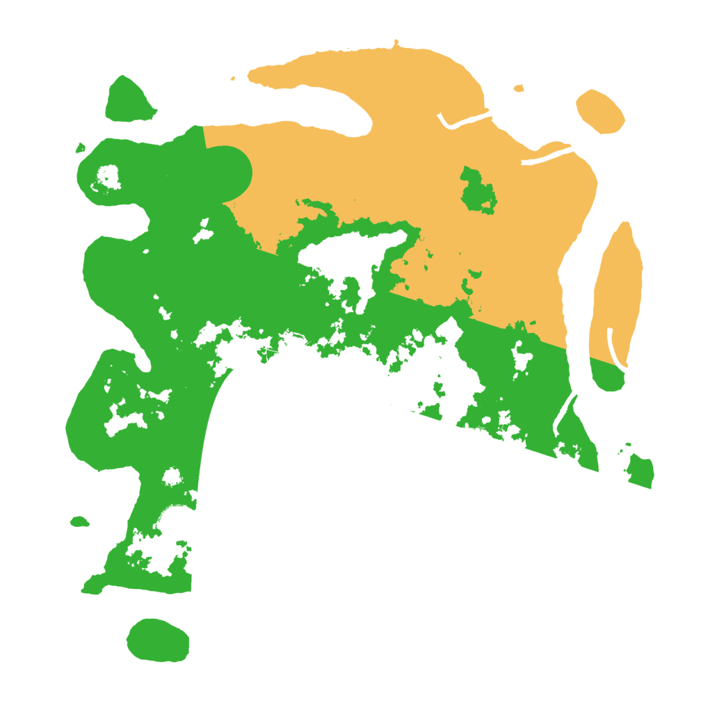 Biome Rust Map: Procedural Map, Size: 3500, Seed: 32786221