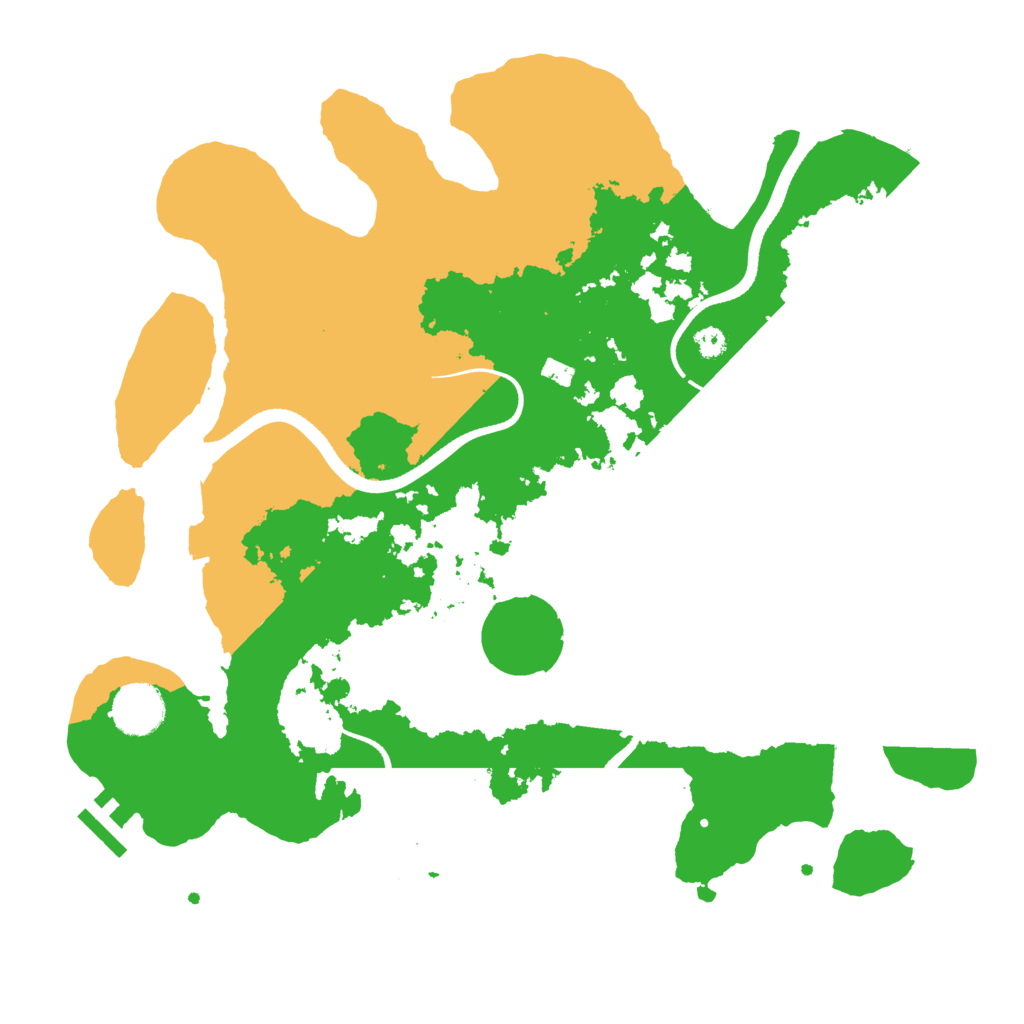 Biome Rust Map: Procedural Map, Size: 3500, Seed: 23378865