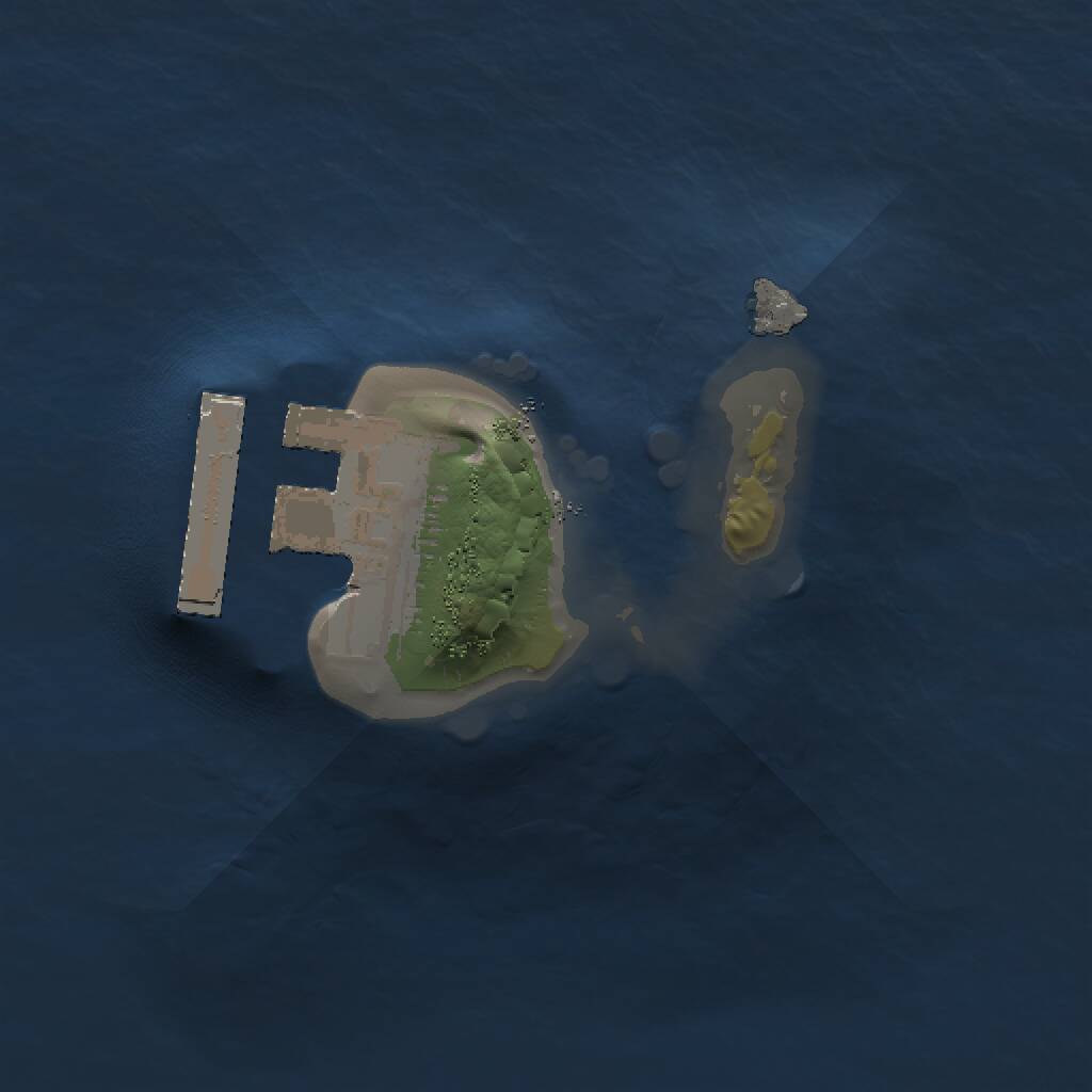 Rust Map: Procedural Map, Size: 1000, Seed: 875989, 2 Monuments