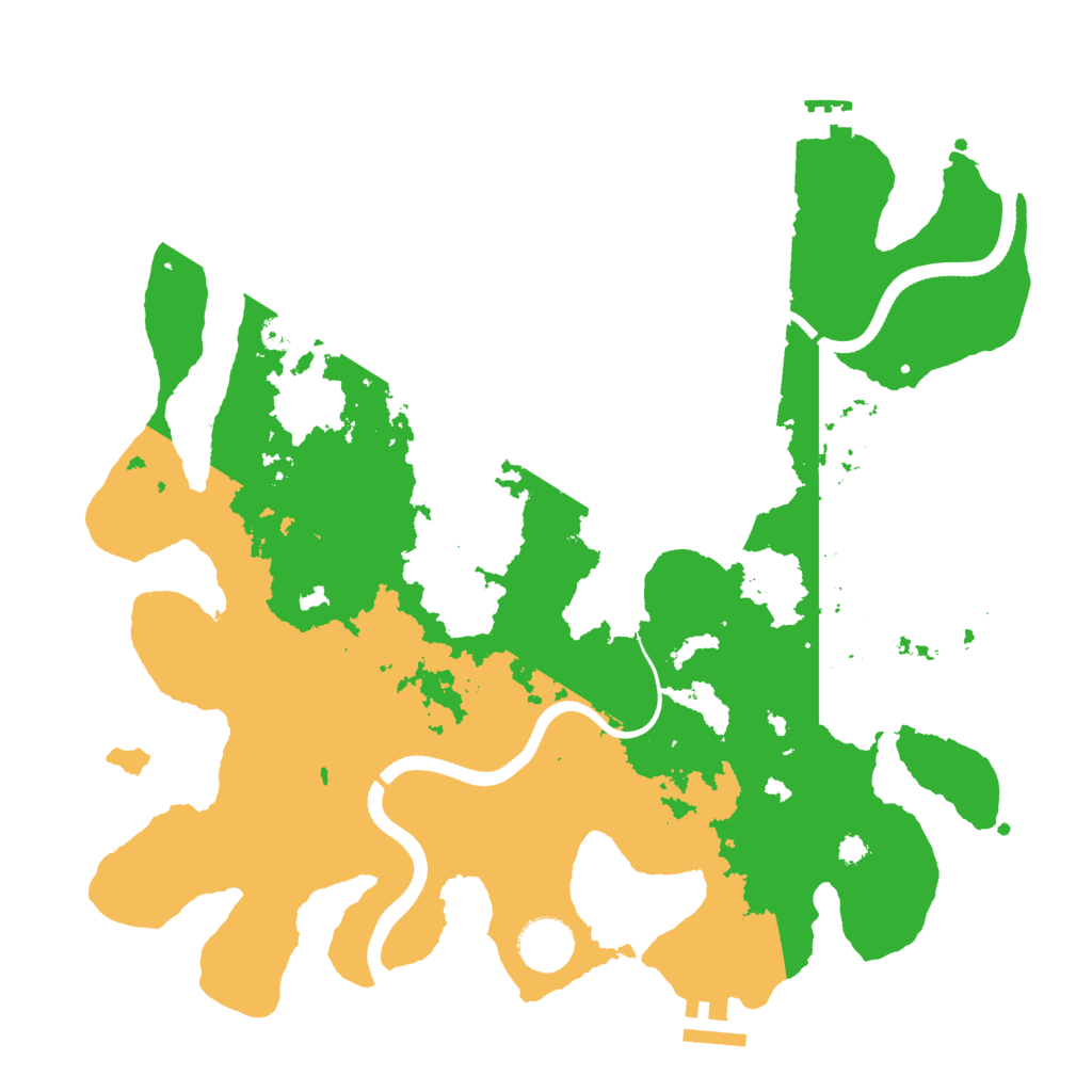 Biome Rust Map: Procedural Map, Size: 3500, Seed: 96888332
