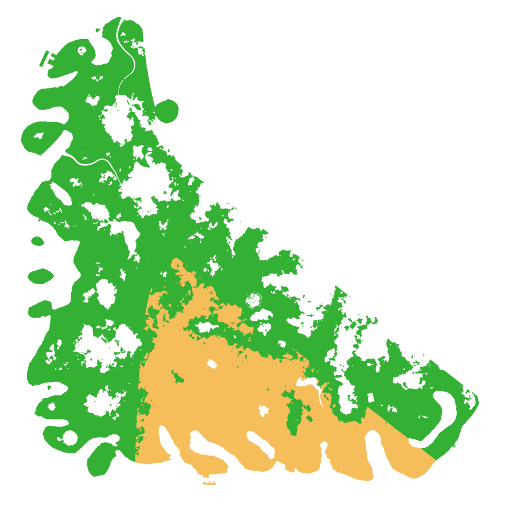 Biome Rust Map: Procedural Map, Size: 6000, Seed: 668