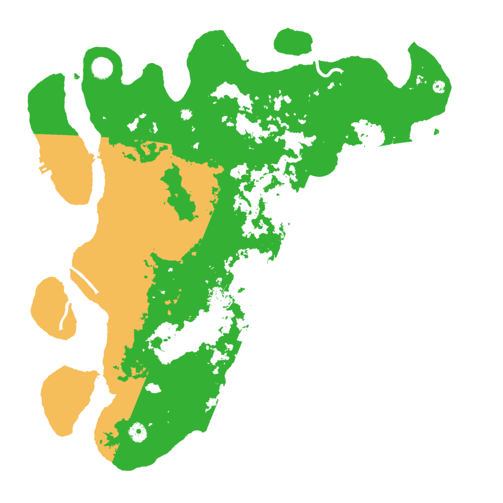 Biome Rust Map: Procedural Map, Size: 4100, Seed: 54184