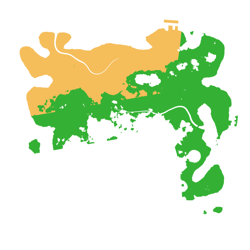 Biome Rust Map: Procedural Map, Size: 3500, Seed: 273193445