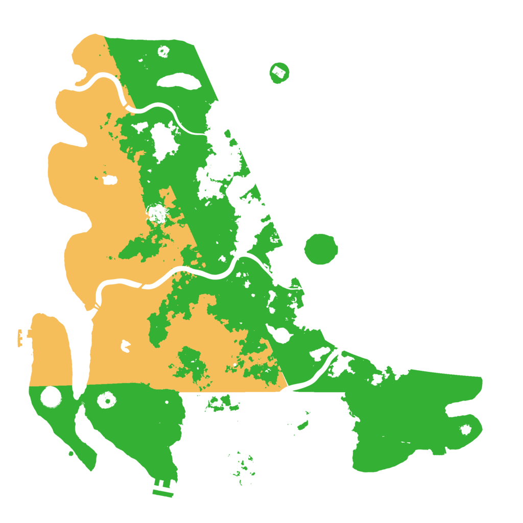 Biome Rust Map: Procedural Map, Size: 4500, Seed: 1227353878