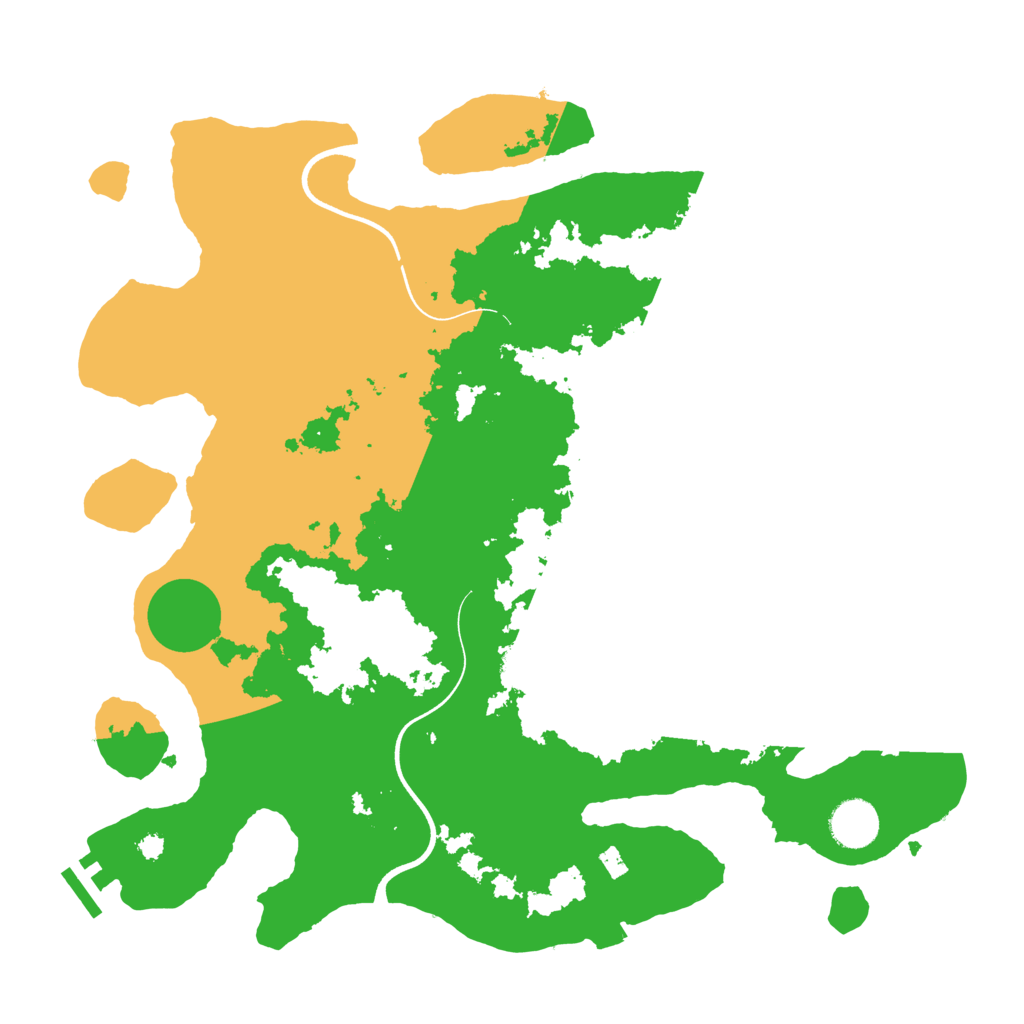 Biome Rust Map: Procedural Map, Size: 3690, Seed: 967020854