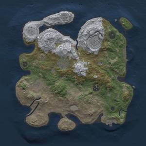 Thumbnail Rust Map: Procedural Map, Size: 3000, Seed: 192837465, 13 Monuments