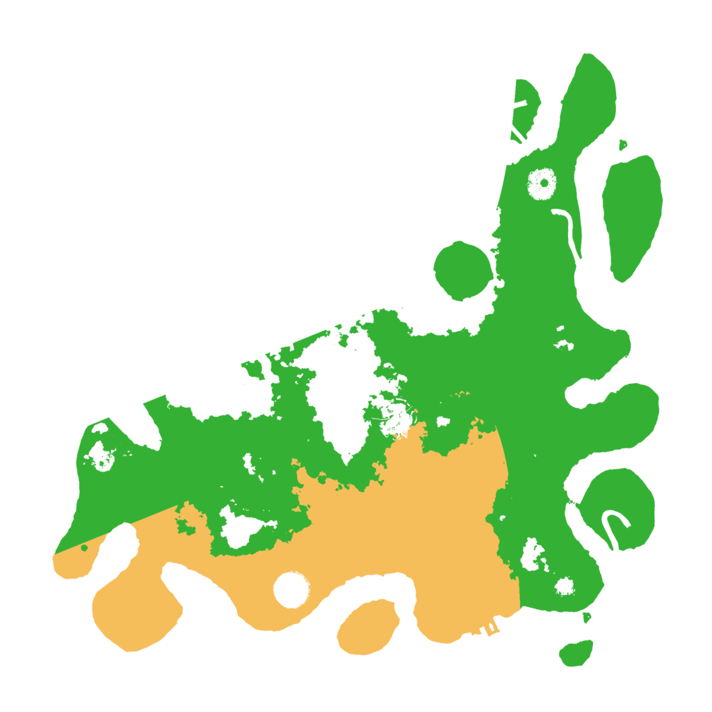 Biome Rust Map: Procedural Map, Size: 3500, Seed: 85418922