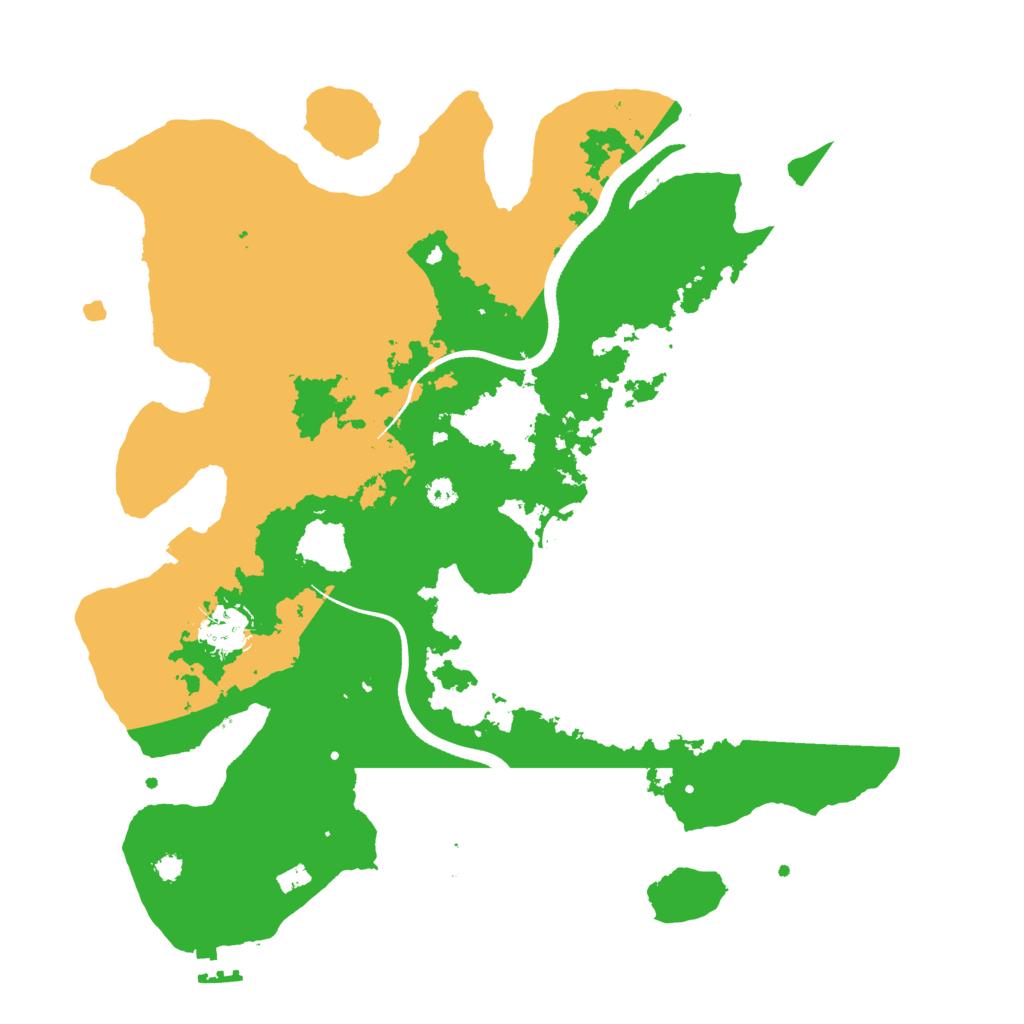 Biome Rust Map: Procedural Map, Size: 3500, Seed: 123409