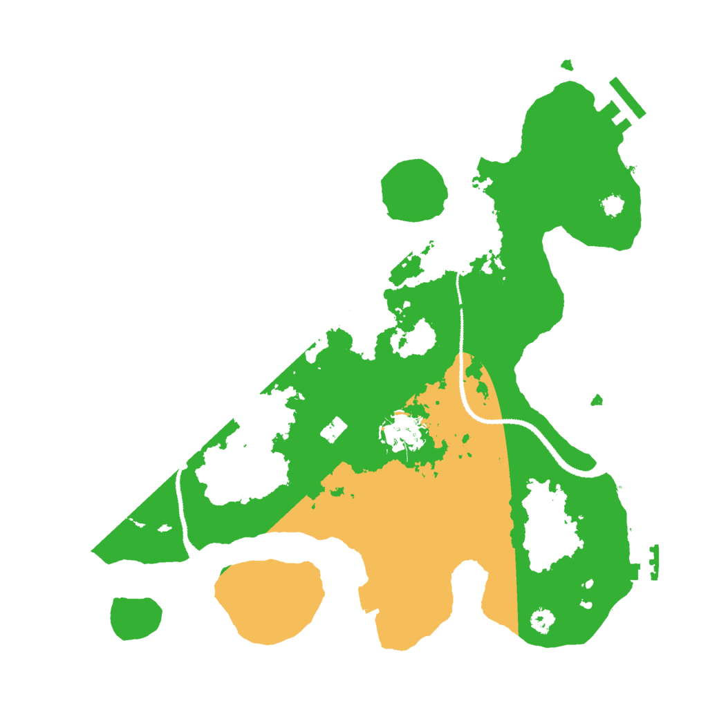 Biome Rust Map: Procedural Map, Size: 3000, Seed: 1192296