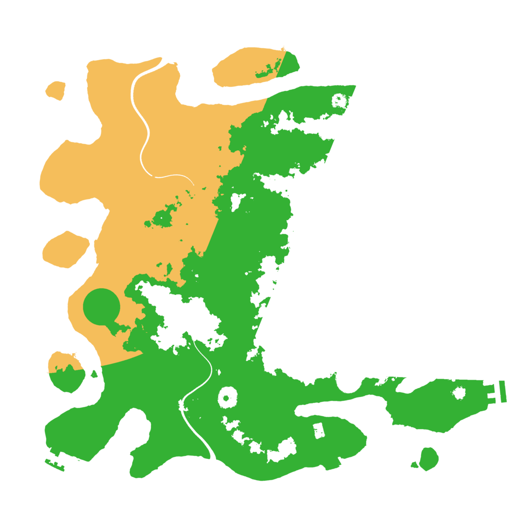 Biome Rust Map: Procedural Map, Size: 3680, Seed: 967020854