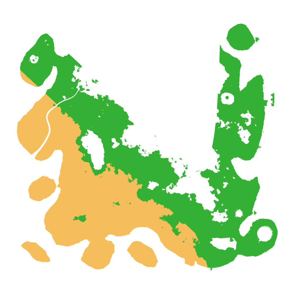 Biome Rust Map: Procedural Map, Size: 3500, Seed: 486229228