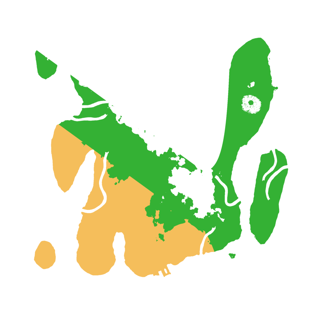 Biome Rust Map: Procedural Map, Size: 2500, Seed: 1575477205