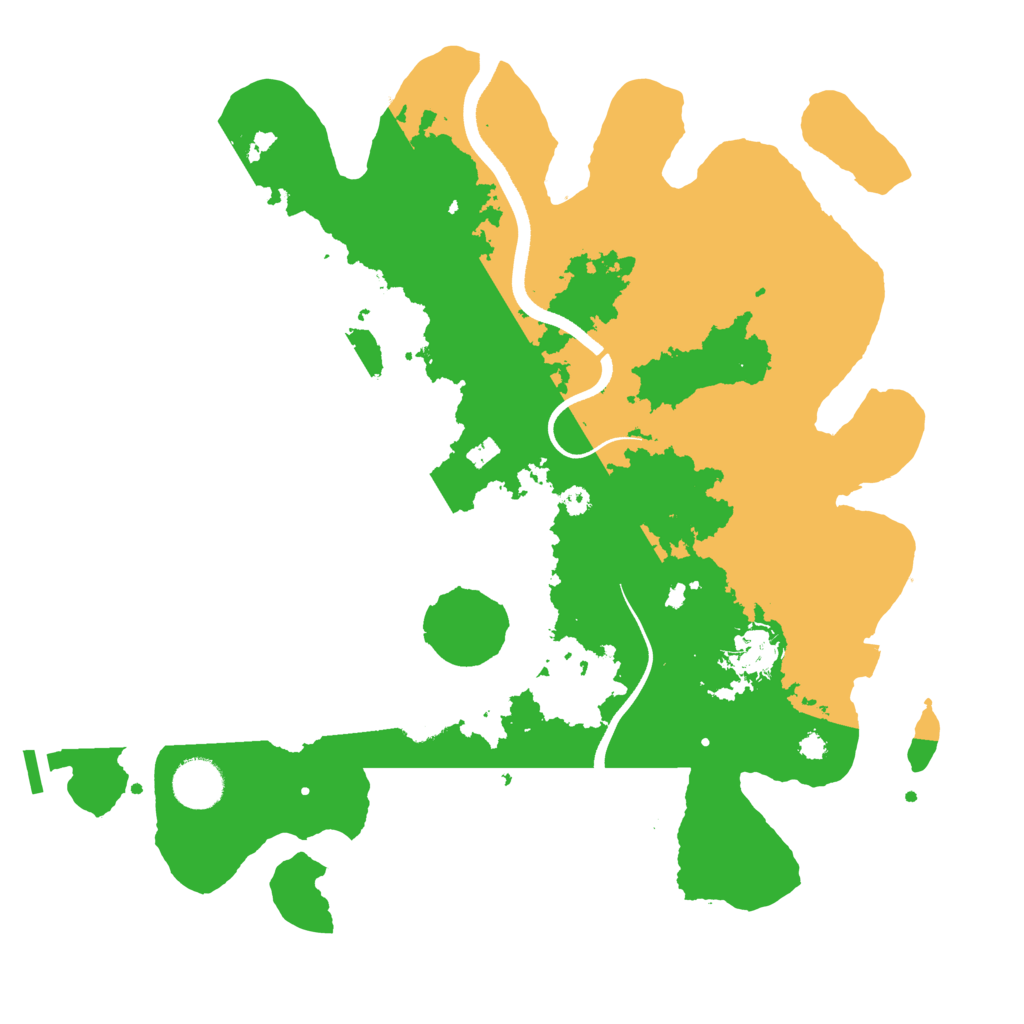 Biome Rust Map: Procedural Map, Size: 3550, Seed: 4104997