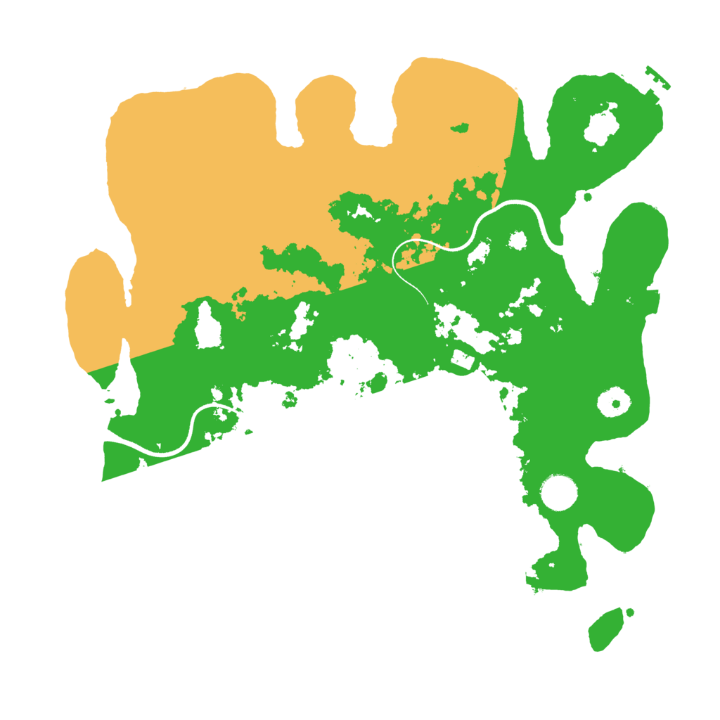 Biome Rust Map: Procedural Map, Size: 3500, Seed: 988115107