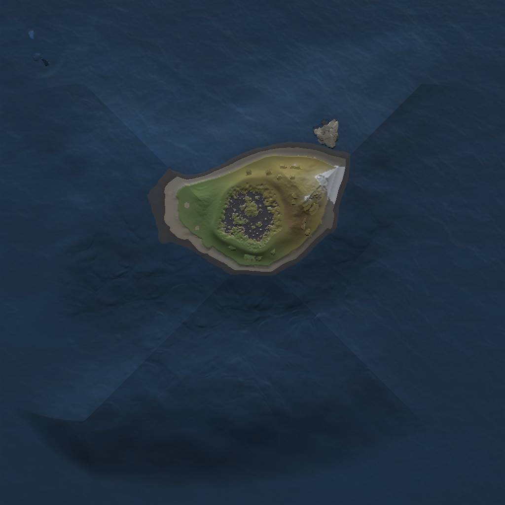 Rust Map: Procedural Map, Size: 1000, Seed: 122202920, 3 Monuments