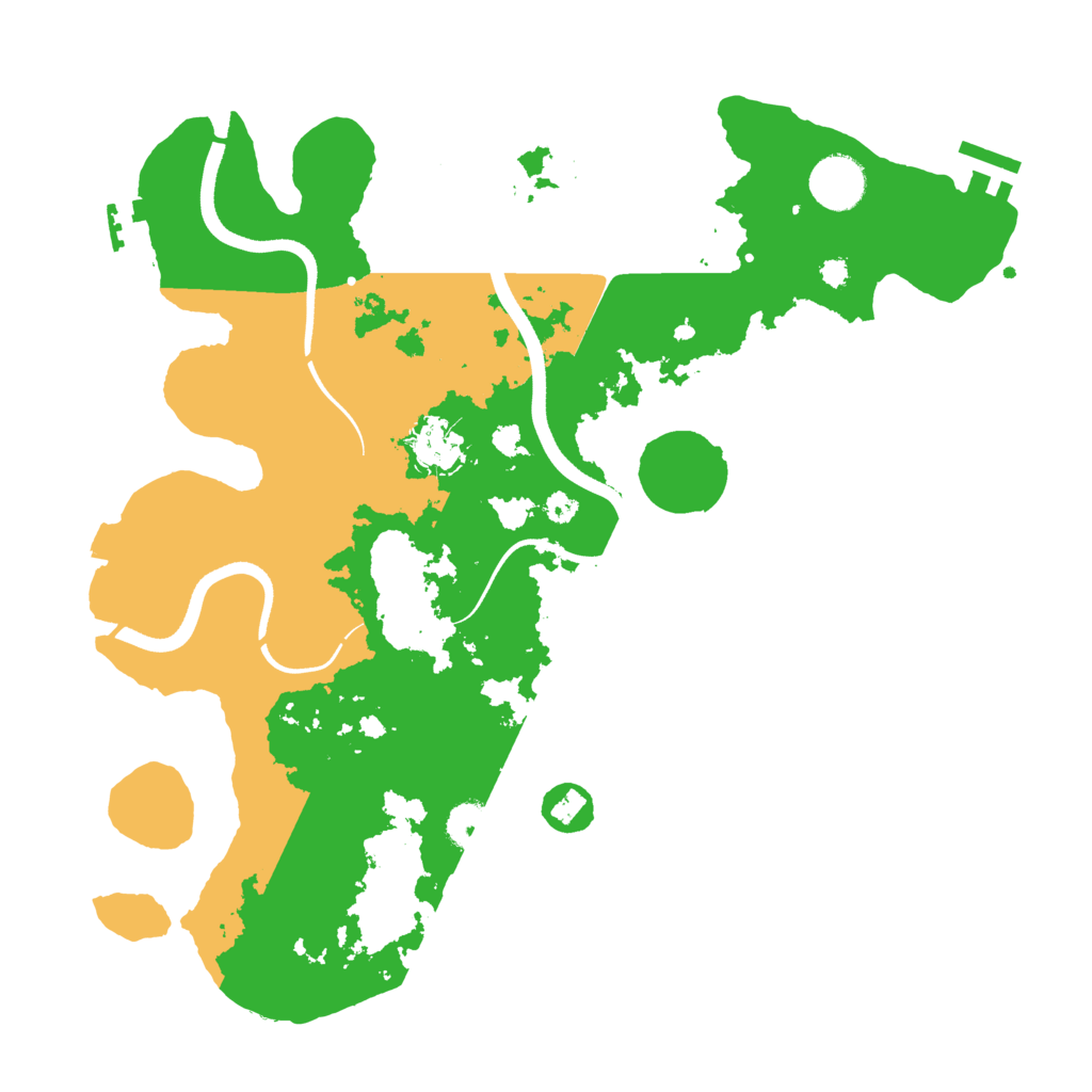 Biome Rust Map: Procedural Map, Size: 3500, Seed: 95175556
