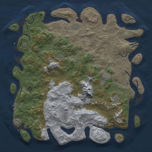 Thumbnail Rust Map: Procedural Map, Size: 5000, Seed: 523847478, 18 Monuments