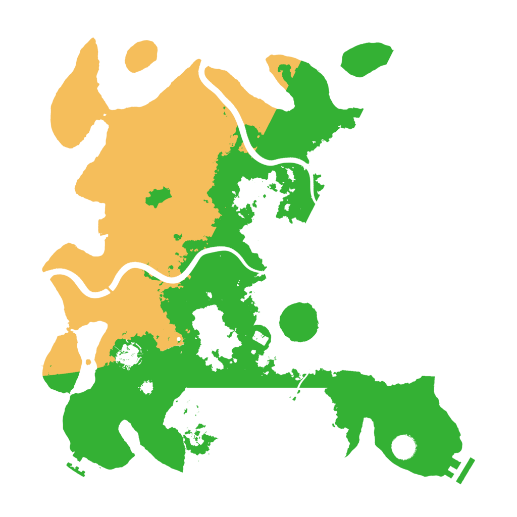 Biome Rust Map: Procedural Map, Size: 3700, Seed: 550