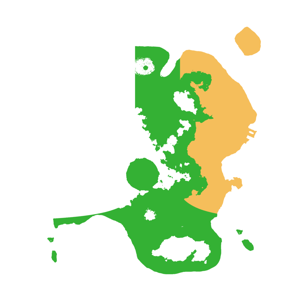 Biome Rust Map: Procedural Map, Size: 2500, Seed: 663844292