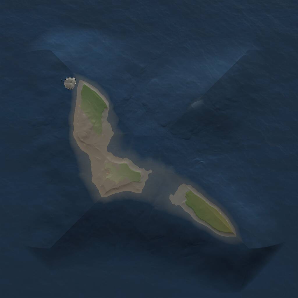 Rust Map: Procedural Map, Size: 1000, Seed: 1587453712, 1 Monuments