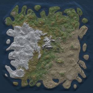 Thumbnail Rust Map: Procedural Map, Size: 5000, Seed: 63453454, 19 Monuments