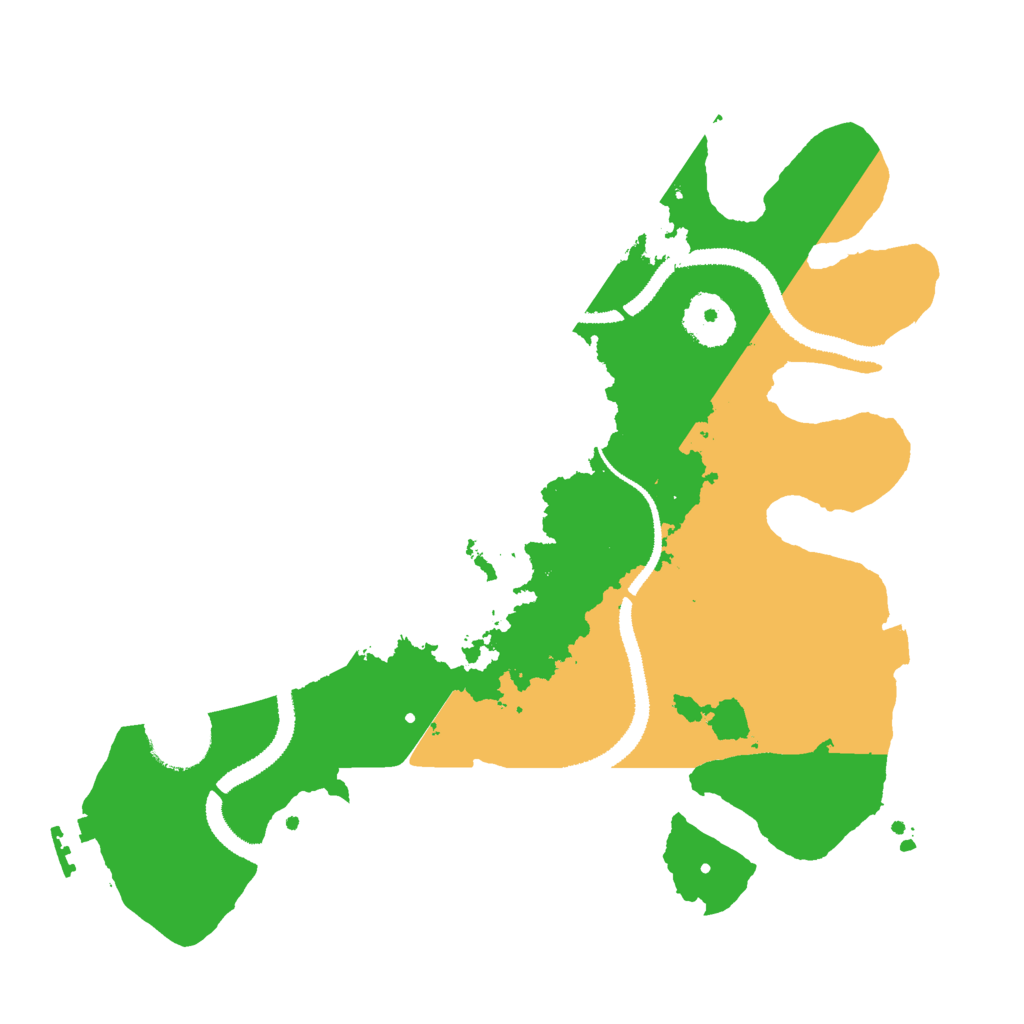 Biome Rust Map: Procedural Map, Size: 3000, Seed: 947366953