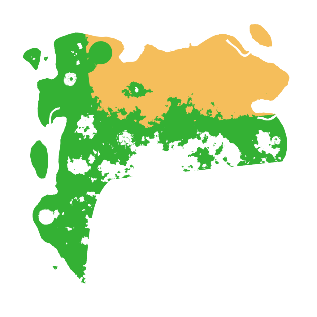 Biome Rust Map: Procedural Map, Size: 3650, Seed: 91888512