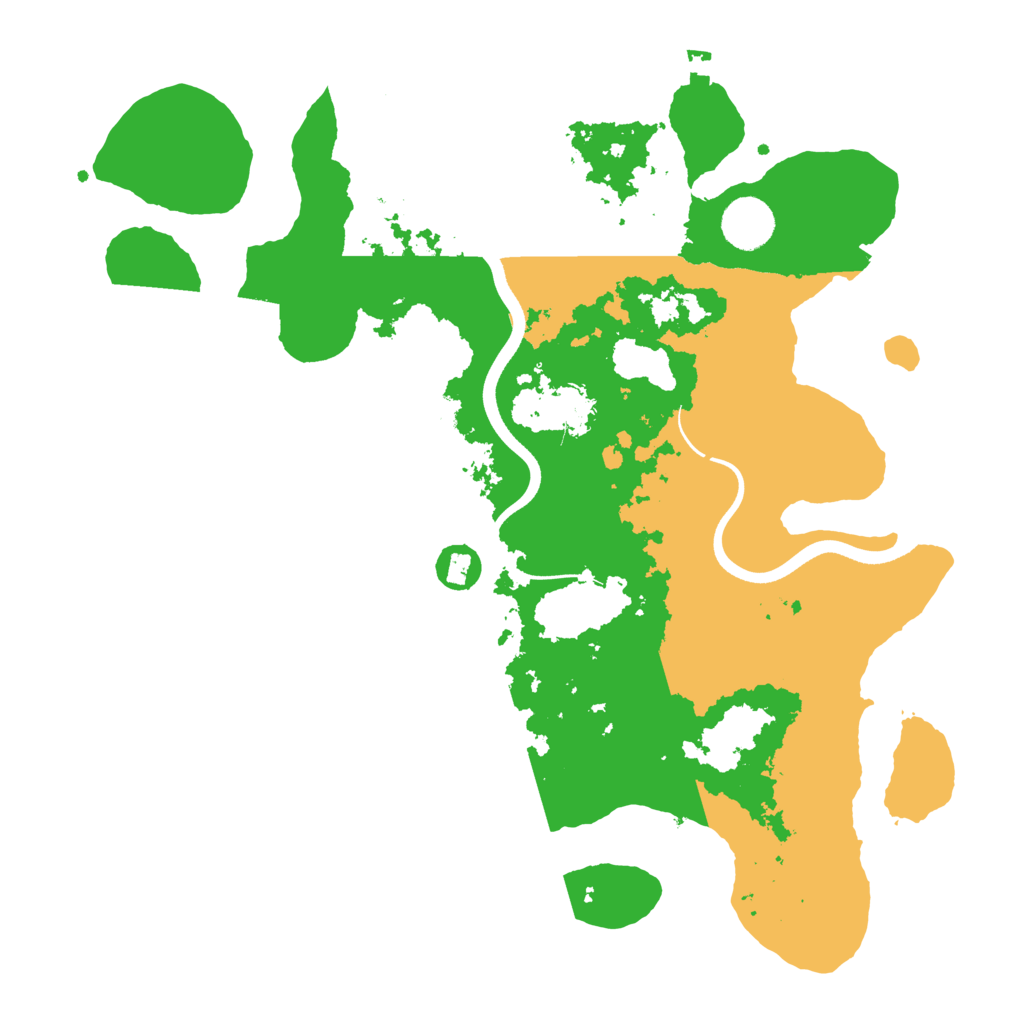 Biome Rust Map: Procedural Map, Size: 3600, Seed: 49074717