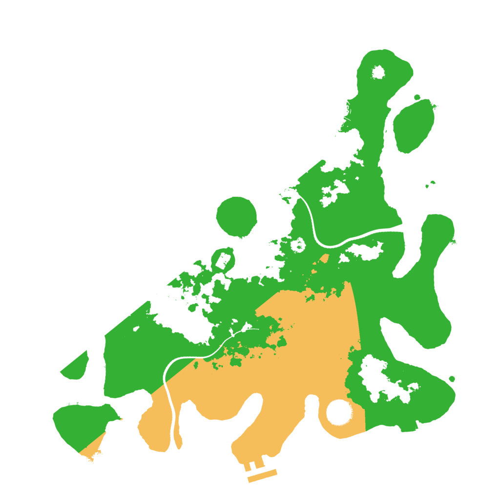 Biome Rust Map: Procedural Map, Size: 3400, Seed: 99181647