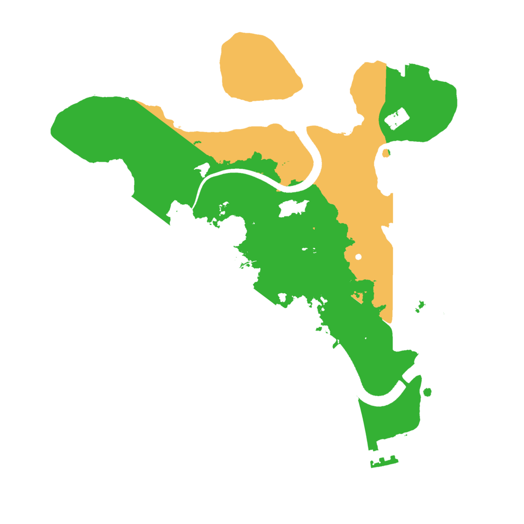 Biome Rust Map: Procedural Map, Size: 2500, Seed: 711124789